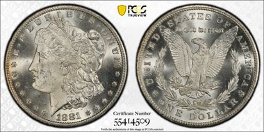 1881-CC $1 MS63