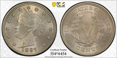 1897 5C MS64