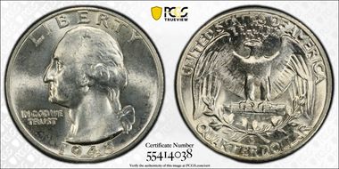 1943-D 25C DDO FS-101 MS66