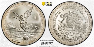 1996-Mo Onza Libertad Ag MS68