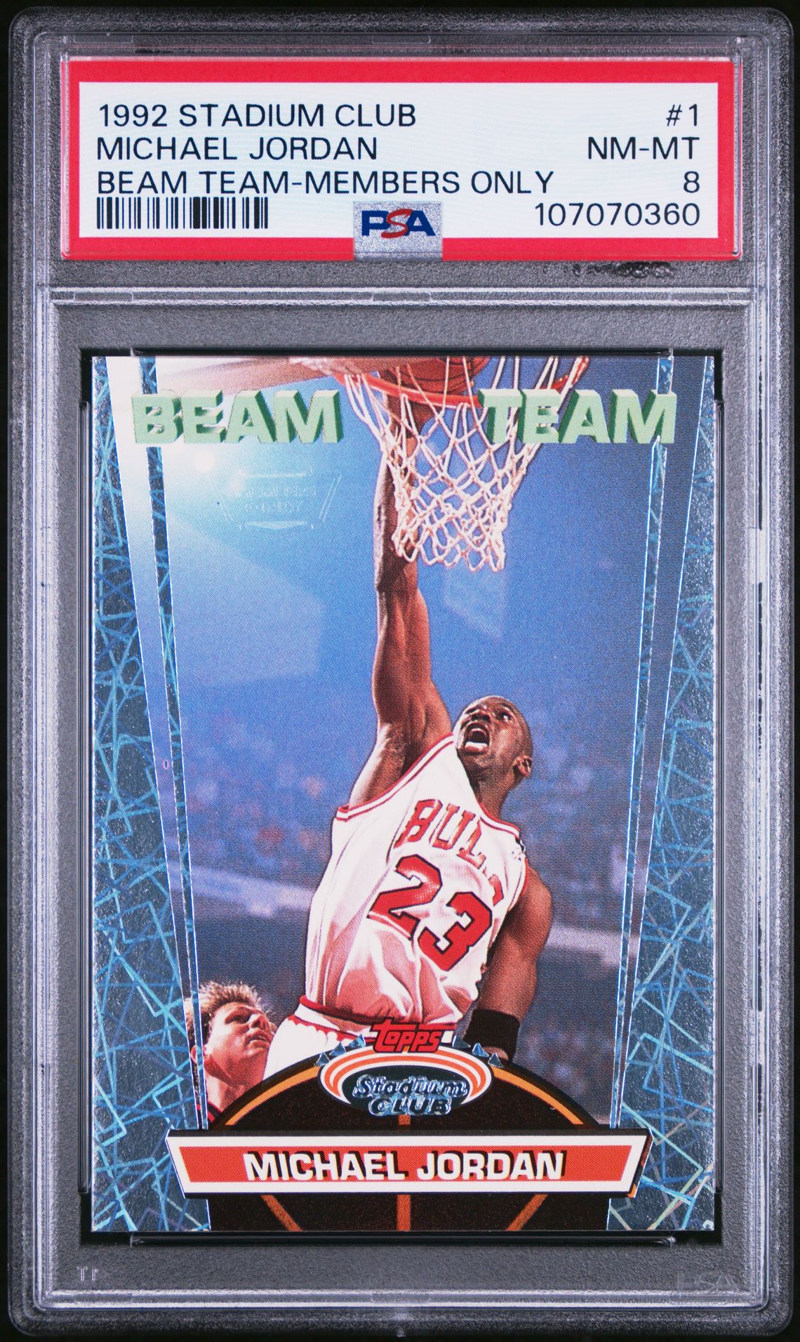 1992 Topps Stadium Club #1 Michael Jordan front