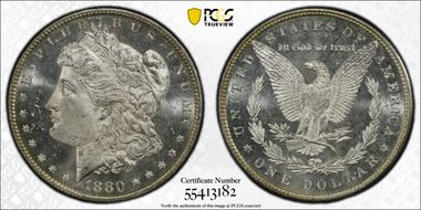 1880 $1 MS65PL