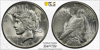 1935-S $1 MS65
