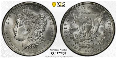 1887-O $1 MS62