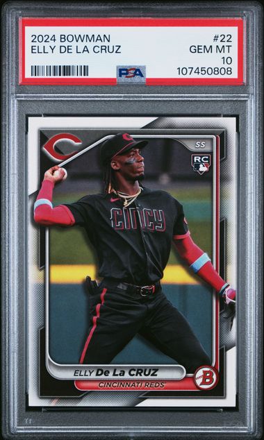 2024 Bowman Elly De La Cruz #22 Gem Mt 10 front