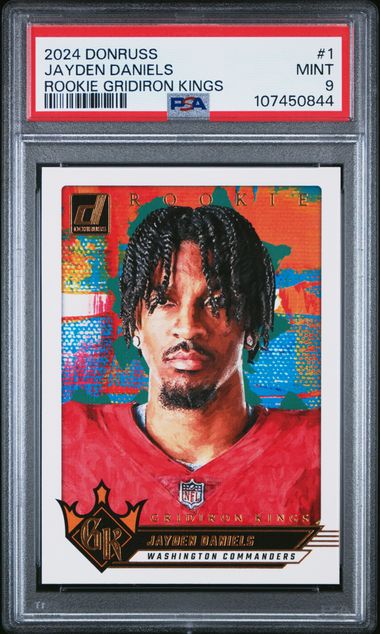 2024 Panini Donruss Rookie Gridiron Kings Jayden Daniels #1 Mint 9 front