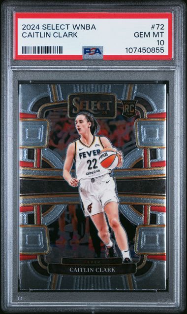 2024 Panini Select Wnba Caitlin Clark #72 Gem Mt 10 front