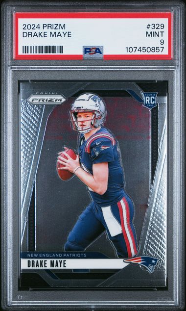 2024 Panini Prizm Drake Maye #329 Mint 9 front