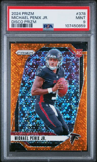 2024 Panini Prizm Michael Penix Jr. #378 (Disco Prizm) Mint 9 front