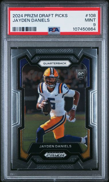 2024 Panini Prizm Draft Picks Jayden Daniels #108 Mint 9 front