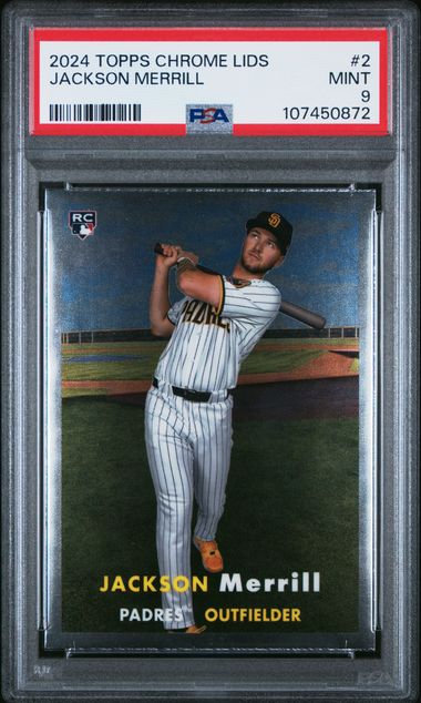 2024 Topps Chrome Lids Jackson Merrill #2 Mint 9 front