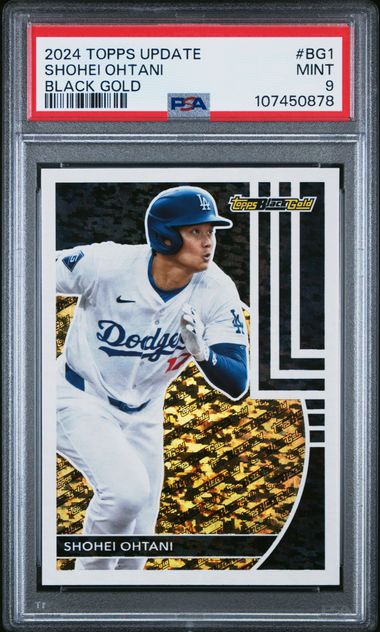 2024 Topps Update Topps Black Gold Shohei Ohtani #Bg1 Mint 9 front