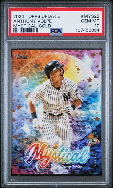 2024 Topps Update Mystical Anthony Volpe #Mys22 (Mystical-Gold) Gem Mt 10 front
