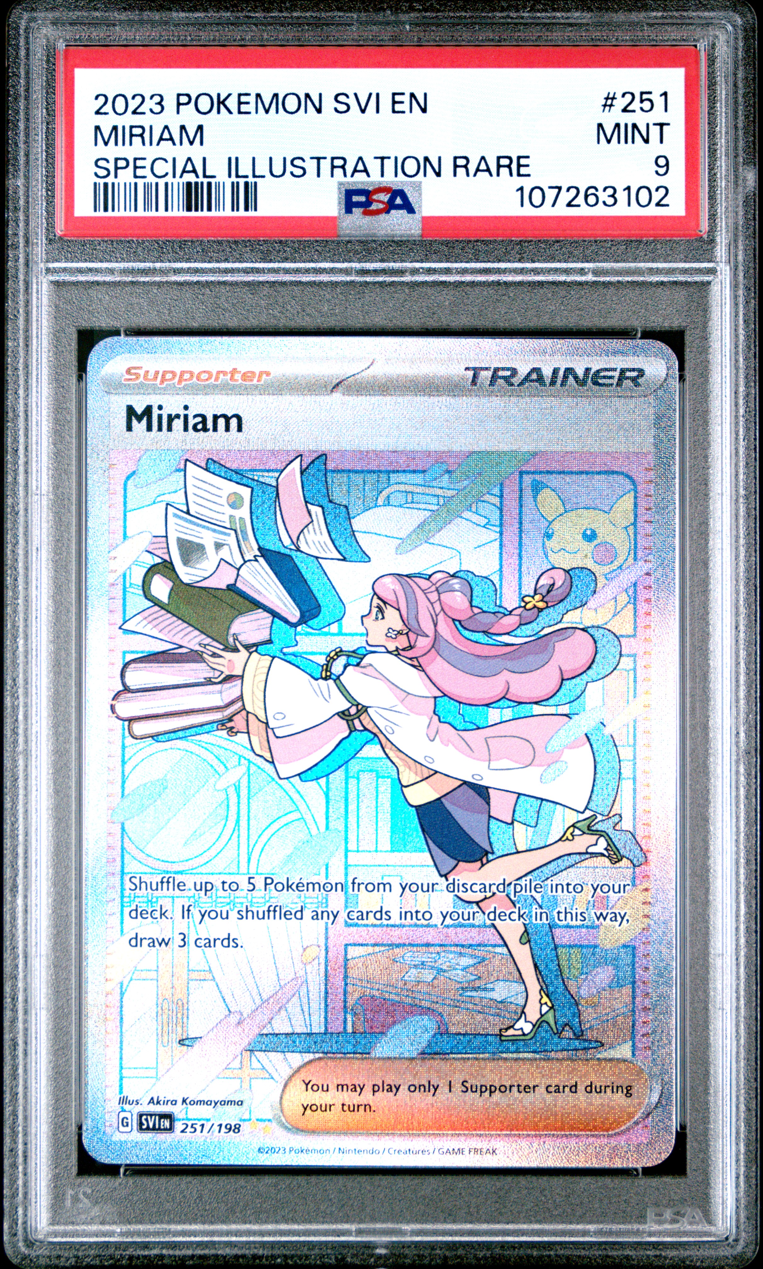 2023 Pokemon Svi En-Scarlet & Violet Miriam #251 (Special Illustration Rare) Mint 9 back