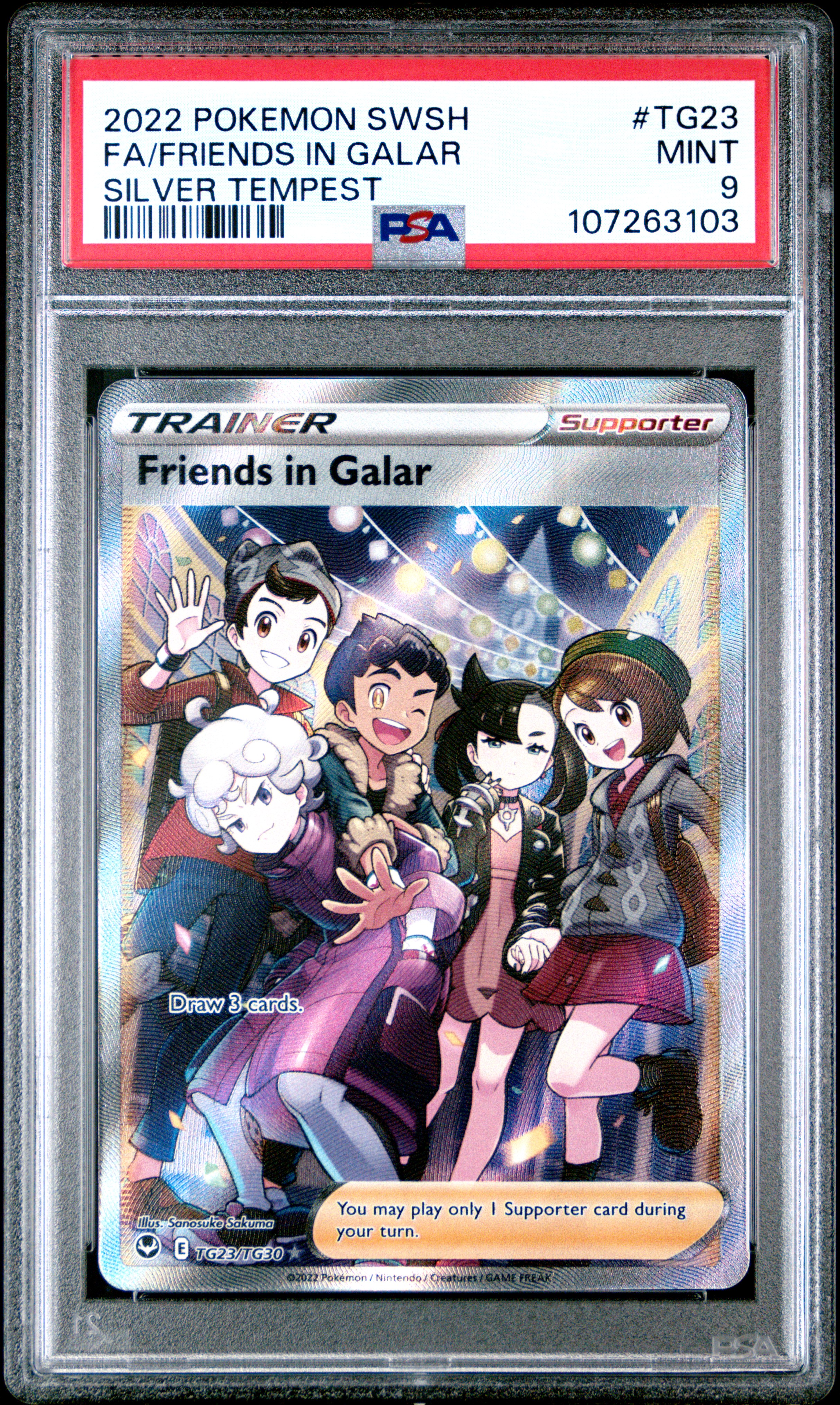 2022 Pokemon Sword & Shield Silver Tempest Fa / Friends In Galar #Tg23 (Silver Tempest) Mint 9 back