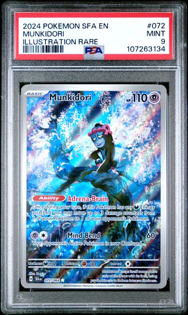2024 Pokemon Sfa En-Shrouded Fable Munkidori #072 (Illustration Rare) Mint 9 front
