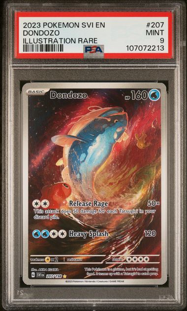 2023 Pokemon Svi En-Scarlet & Violet Dondozo #207 (Illustration Rare) Mint 9 front