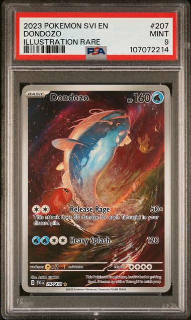 2023 Pokemon Svi En-Scarlet & Violet Dondozo #207 (Illustration Rare) Mint 9 front