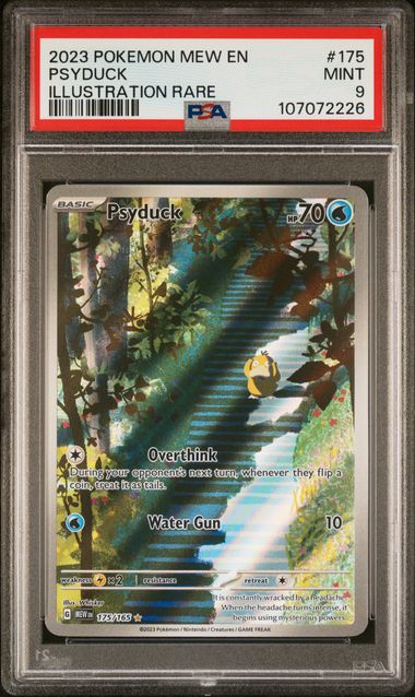 2023 Pokemon Mew En-151 Psyduck #175 (Illustration Rare) Mint 9 front