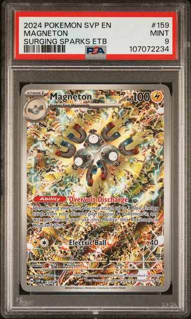 2024 Pokemon Svp En-Sv Black Star Promo Magneton #159 (Surging Sparks Etb) Mint 9 front