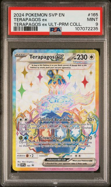2024 Pokemon Svp En-Sv Black Star Promo Terapagos Ex #165 (Terapagos Ex Ult-Prm Coll.) Mint 9 front