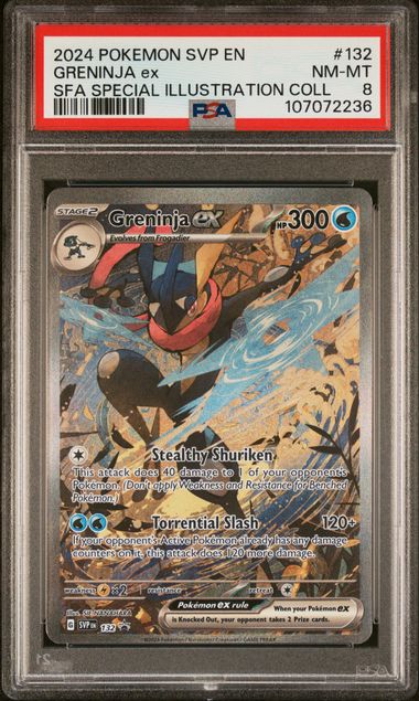 2024 Pokemon Svp En-Sv Black Star Promo Greninja Ex #132 (Sfa Special Illustration Coll) Nm-Mt 8 front