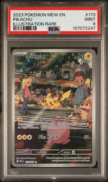 2023 Pokemon Mew En-151 Pikachu #173 (Illustration Rare) Mint 9 front