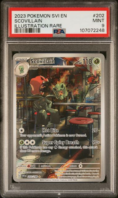 2023 Pokemon Svi En-Scarlet & Violet Scovillain #202 (Illustration Rare) Mint 9 front