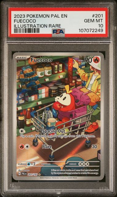 2023 Pokemon Pal En-Paldea Evolved Fuecoco #201 (Illustration Rare) Gem Mt 10 front