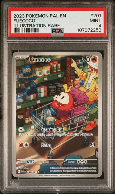 2023 Pokemon Pal En-Paldea Evolved Fuecoco #201 (Illustration Rare) Mint 9 front