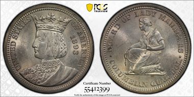 1893 25C Isabella MS64
