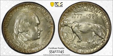 1927 50C Vermont MS65