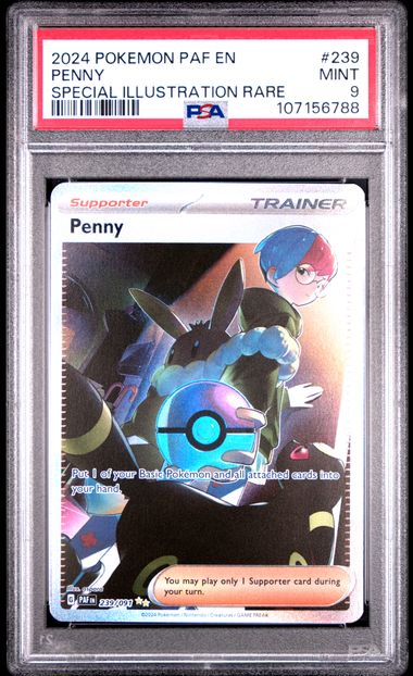 2024 Pokemon Paf En-Paldean Fates Penny #239 (Special Illustration Rare) Mint 9 front