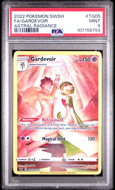 2022 Pokemon Sword & Shield Astral Radiance Fa/Gardevoir #Tg05 (Astral Radiance) Mint 9 front
