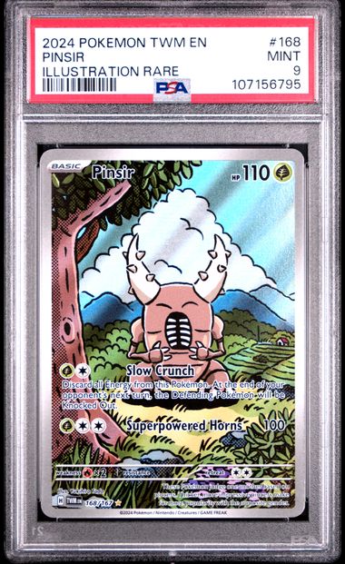 2024 Pokemon Twm En-Twilight Masquerade Pinsir #168 (Illustration Rare) Mint 9 front