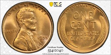 1955-D 1C MS67RD