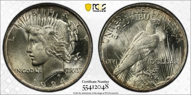 1924 $1 MS65