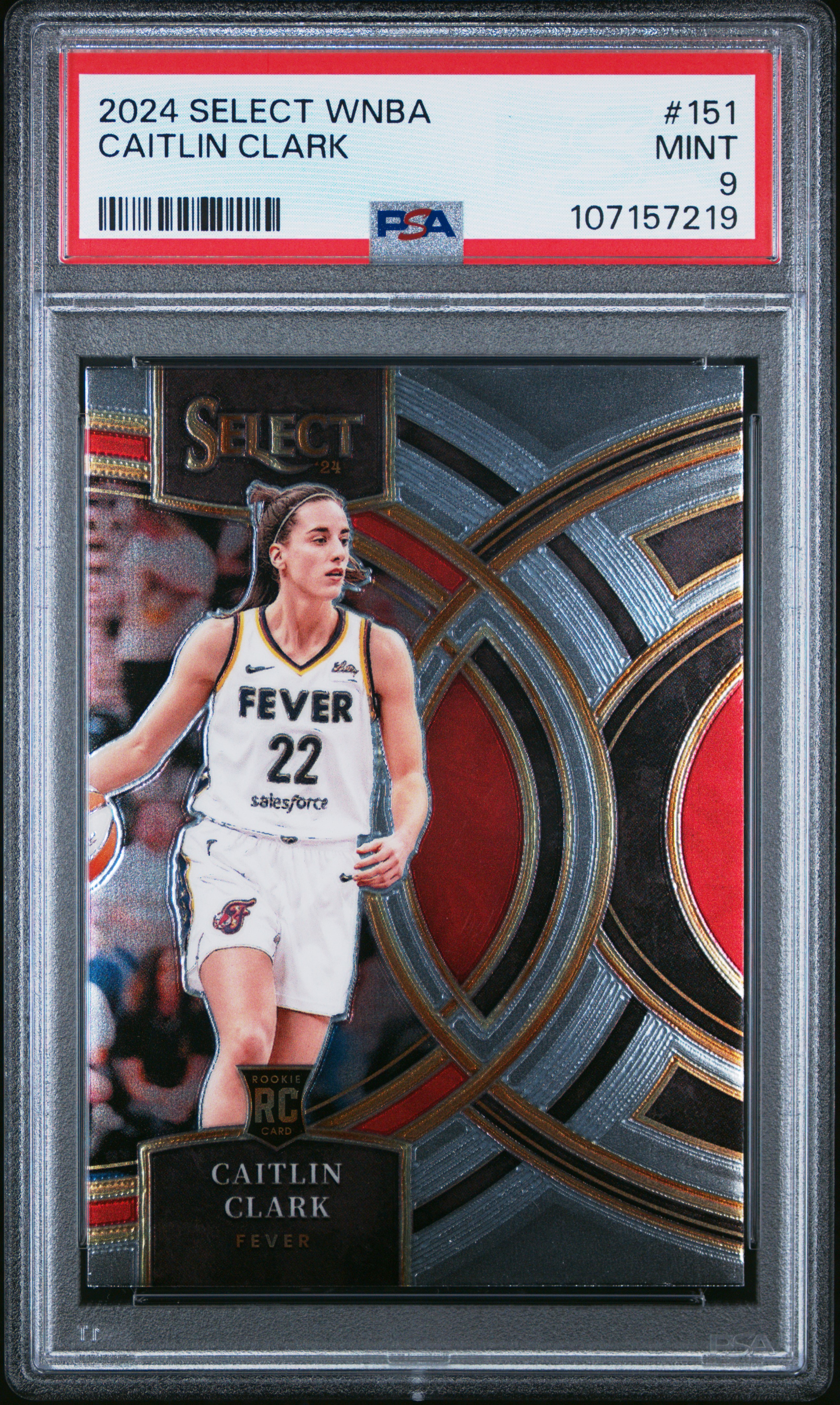 2024 Panini Select Wnba Caitlin Clark #151 Mint 9 front
