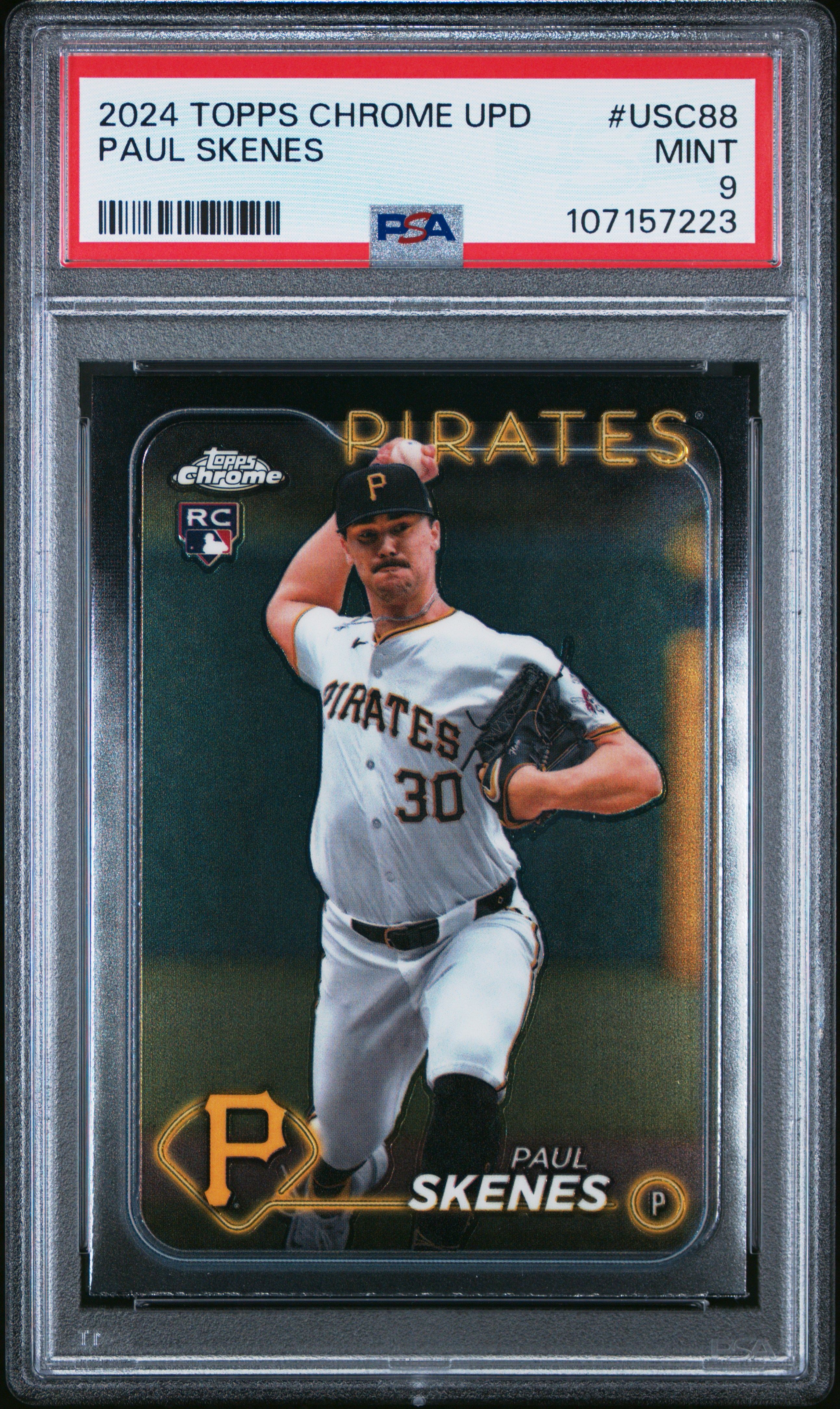 2024 Topps Chrome Update Paul Skenes #Usc88 Mint 9 front