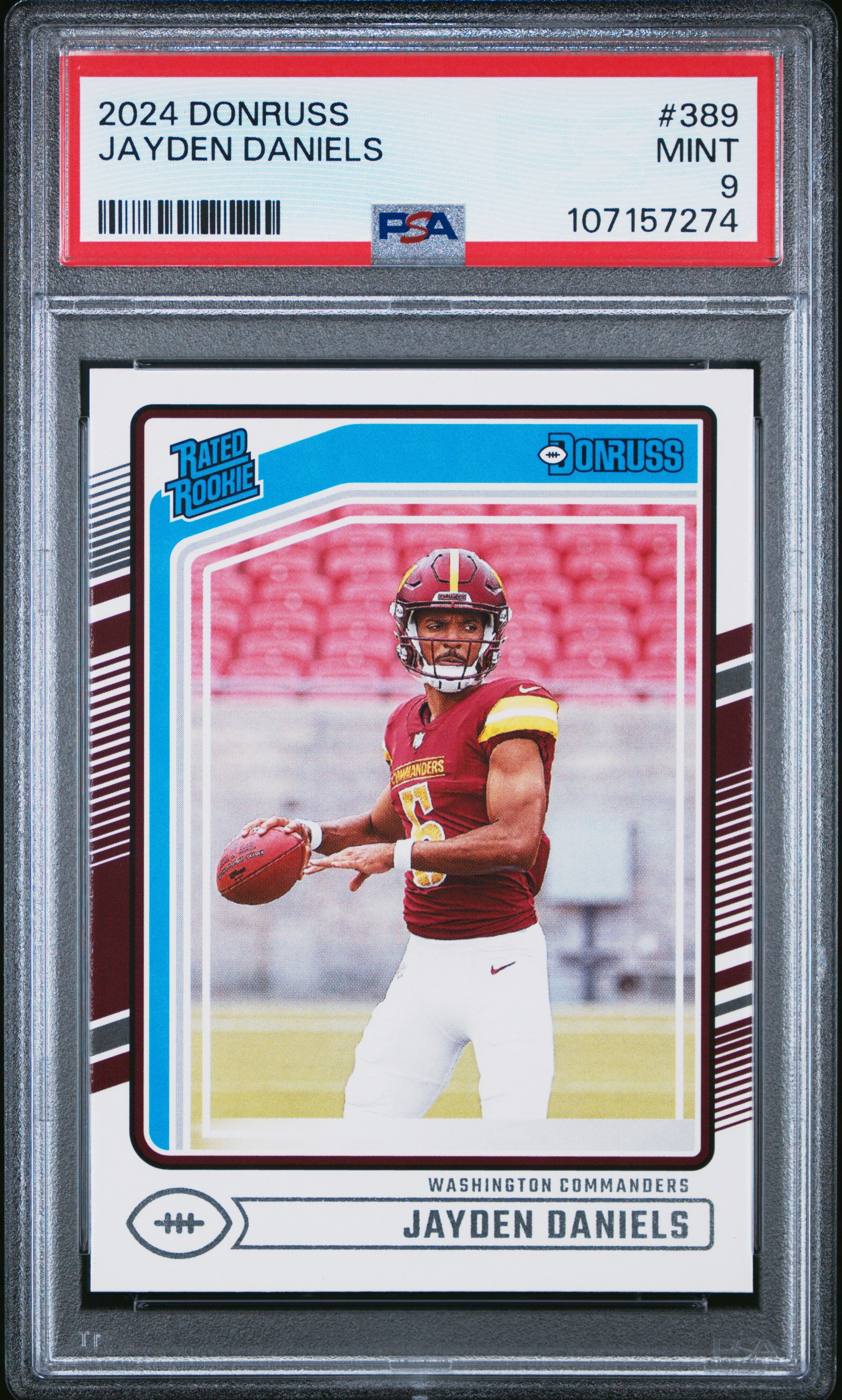 2024 Panini Donruss Jayden Daniels #389 Mint 9 front