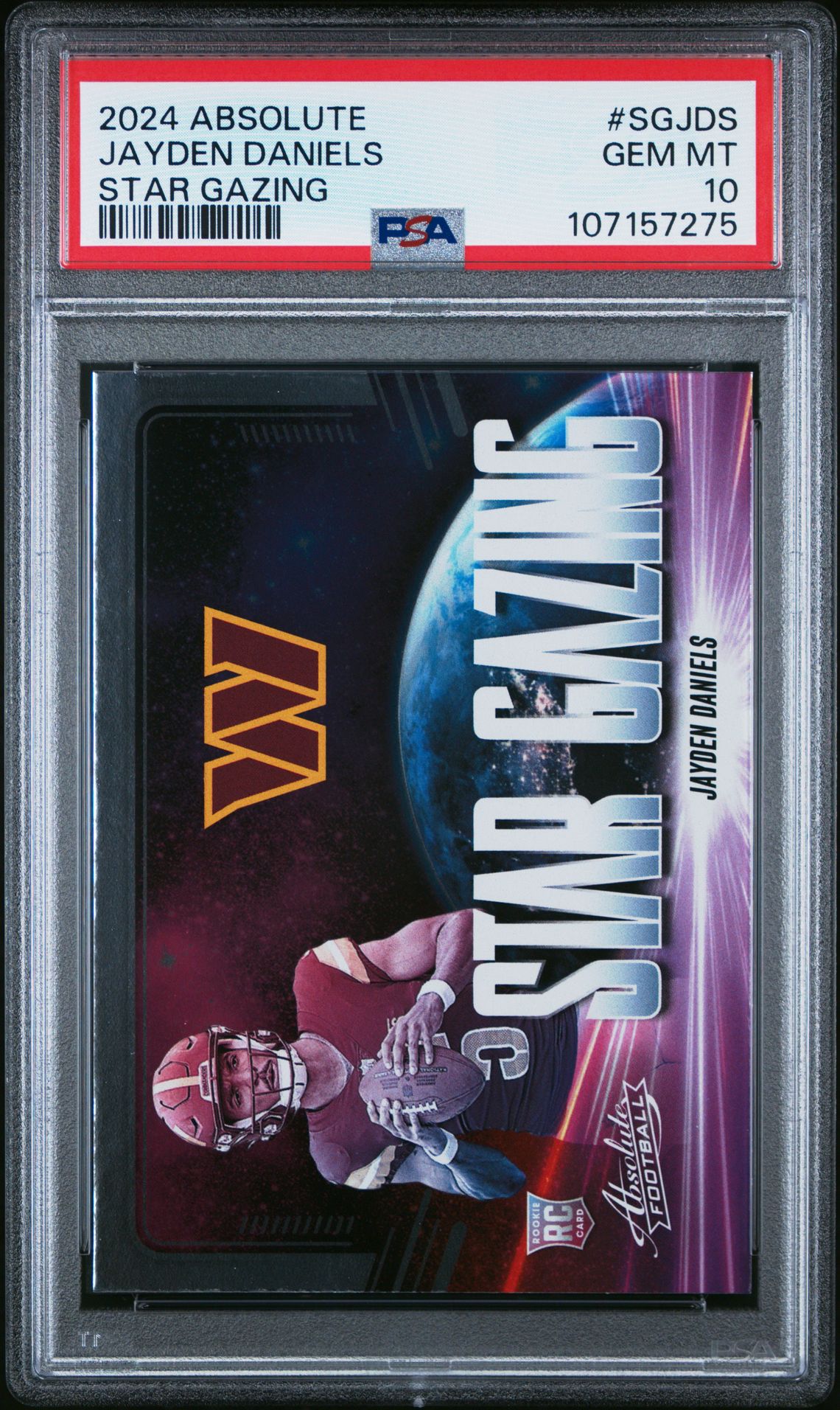 2024 Panini Absolute Star Gazing Jayden Daniels #Sgjds Gem Mt 10 front