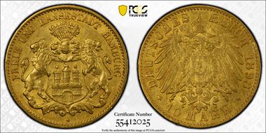 1898-J 10 Mk J-211 AU53