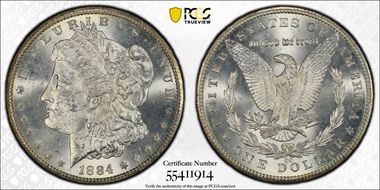 1884-CC $1 MS63
