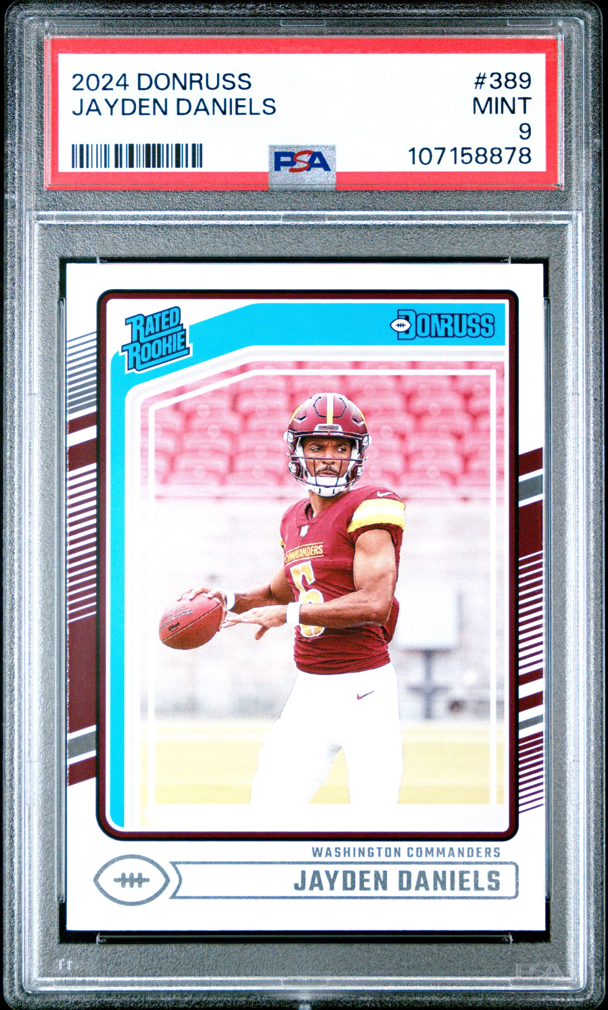 2024 Panini Donruss Jayden Daniels #389 Mint 9 front