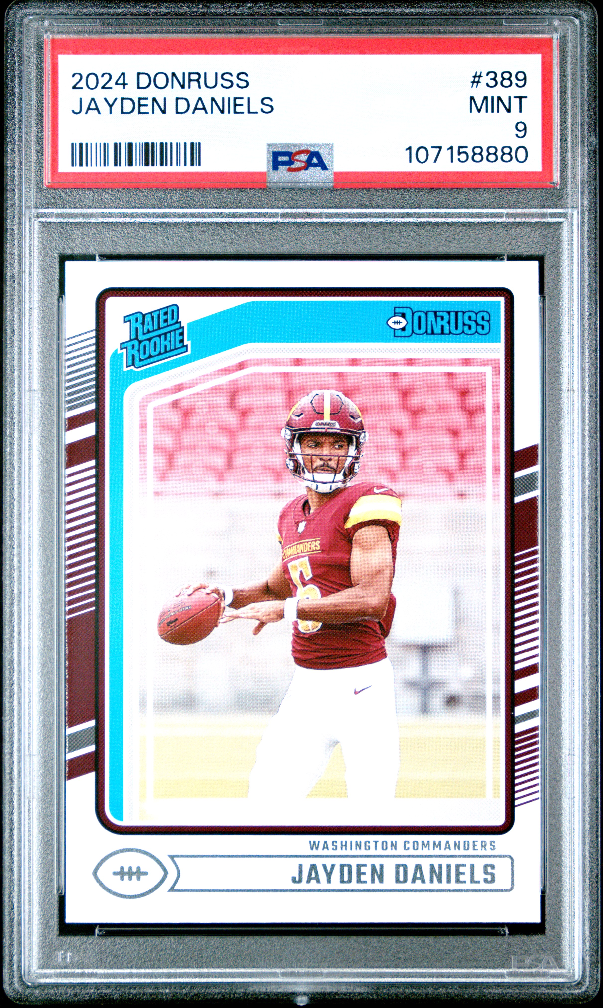 2024 Panini Donruss Jayden Daniels #389 Mint 9 front