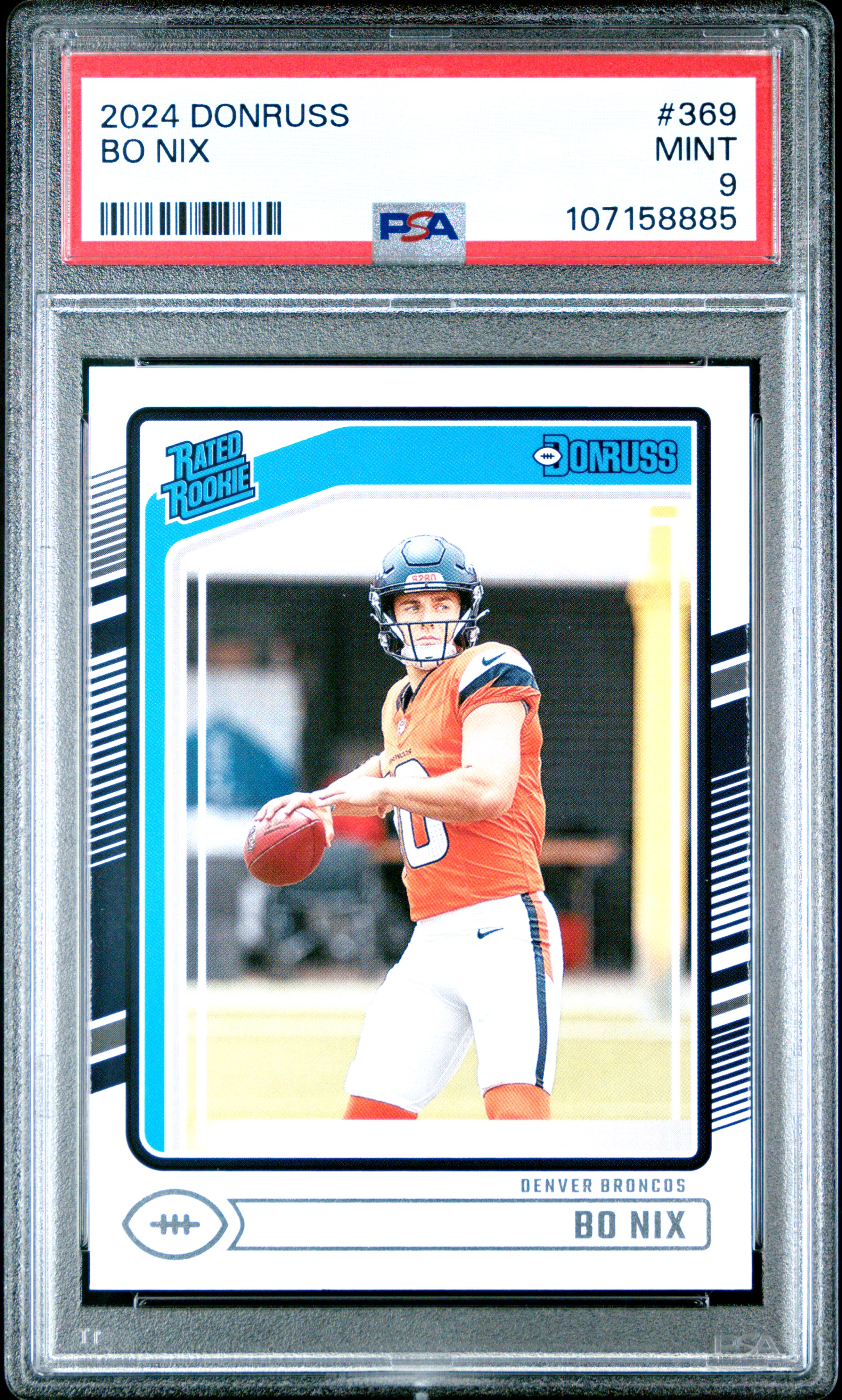2024 Panini Donruss Bo Nix #369 Mint 9 front