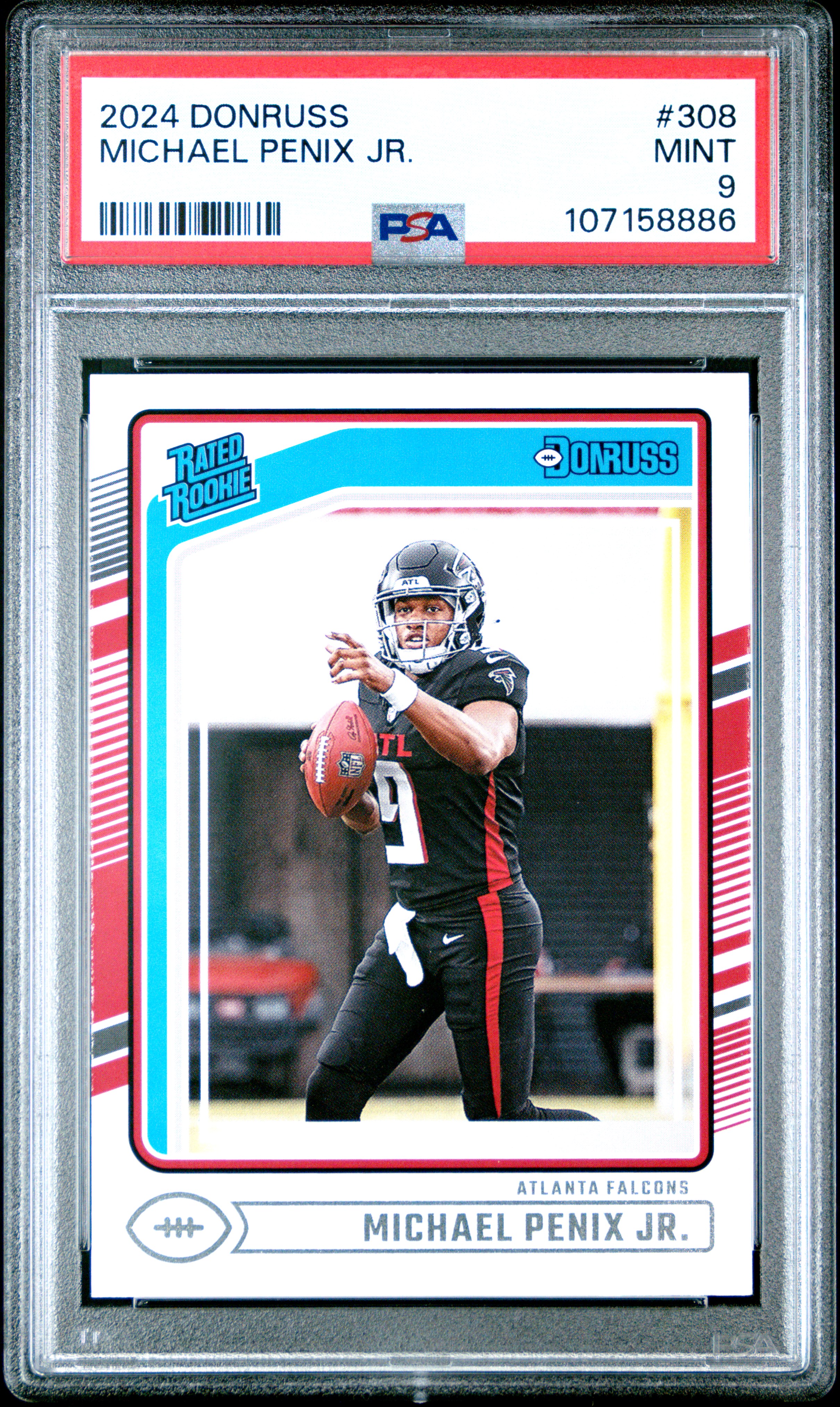 2024 Panini Donruss Michael Penix Jr. #308 Mint 9 front