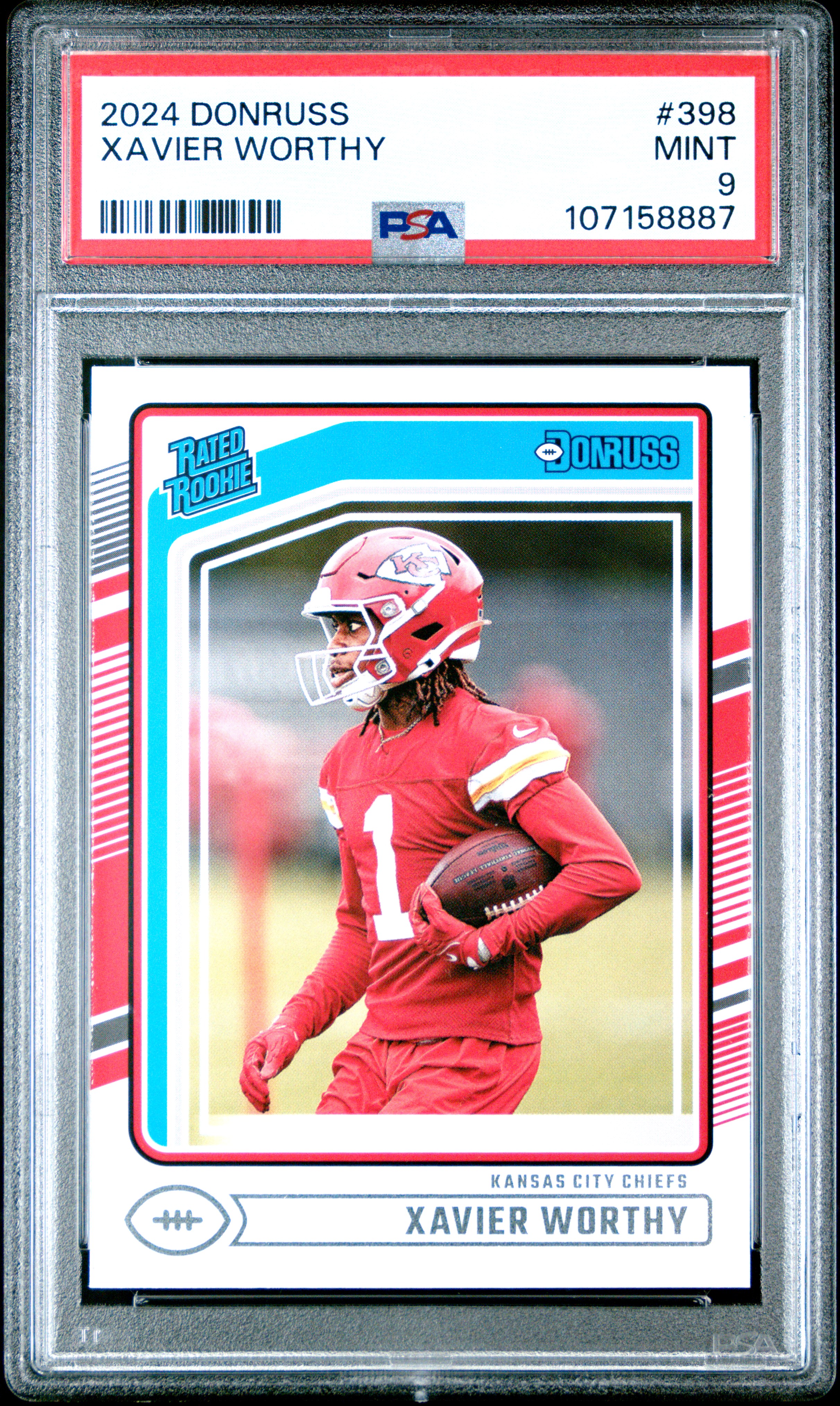 2024 Panini Donruss Xavier Worthy #398 Mint 9 front