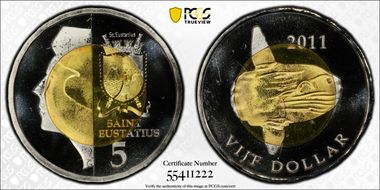 2011 $5 X-8 Fantasy, Sunfish MS68