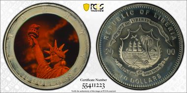 2000 $10 Statue of Liberty Hologram MS67